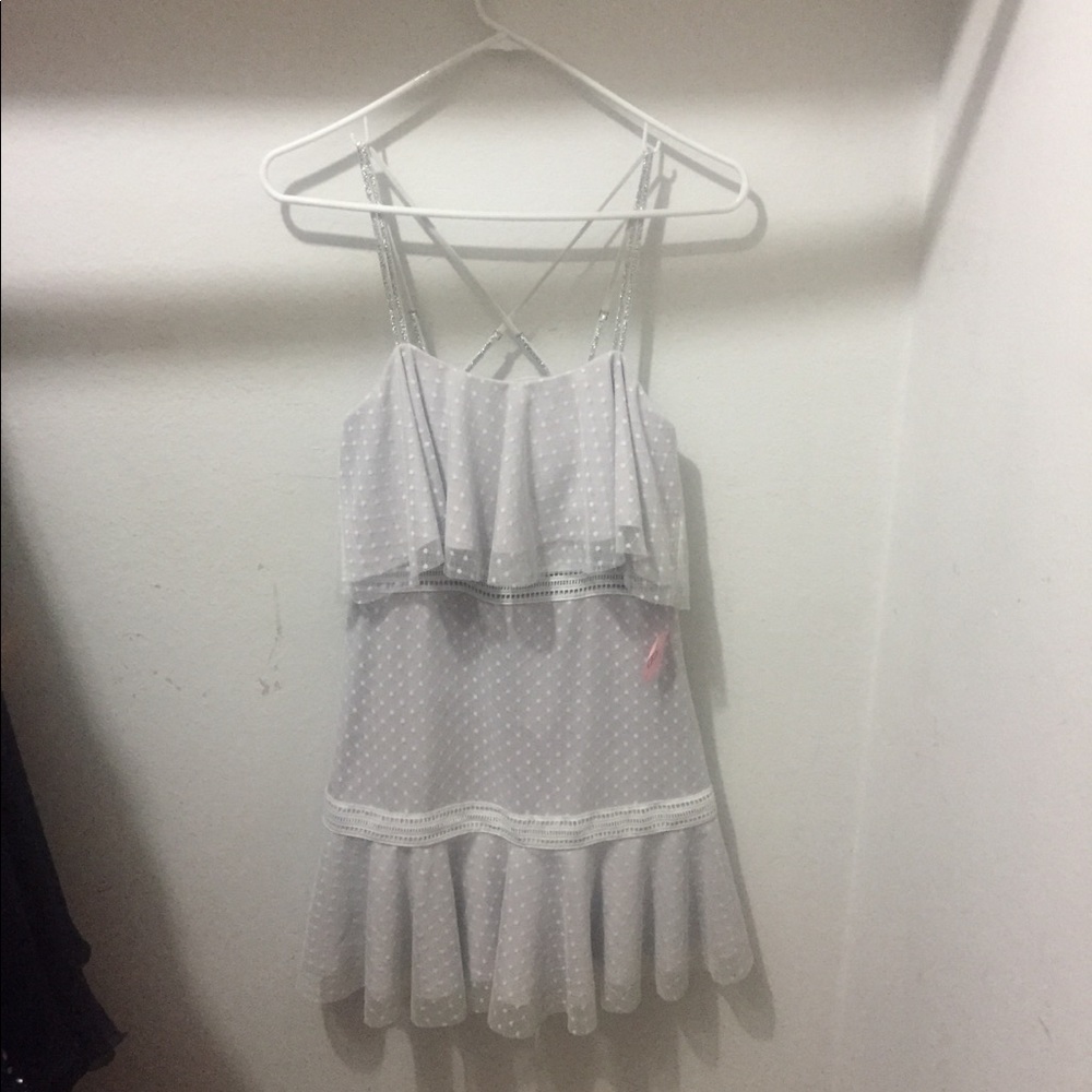 Forever21 ruffle polka dot dress medium